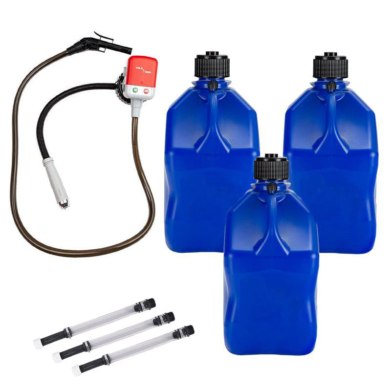 (7 Pcs Set)Fluid Transfer Pump Racing Fuels Utility Jug