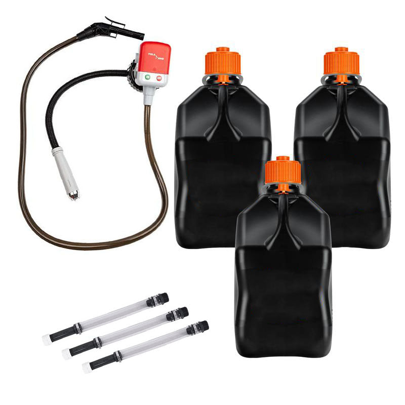 (7 Pcs Set)Fluid Transfer Pump Racing Fuels Utility Jug