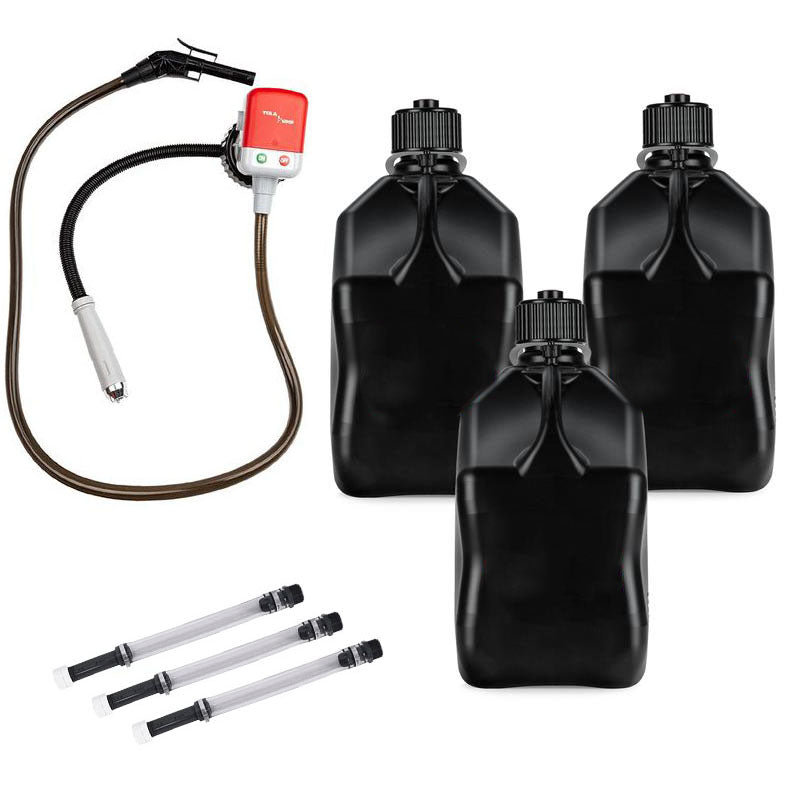 (7 Pcs Set)Fluid Transfer Pump Racing Fuels Utility Jug