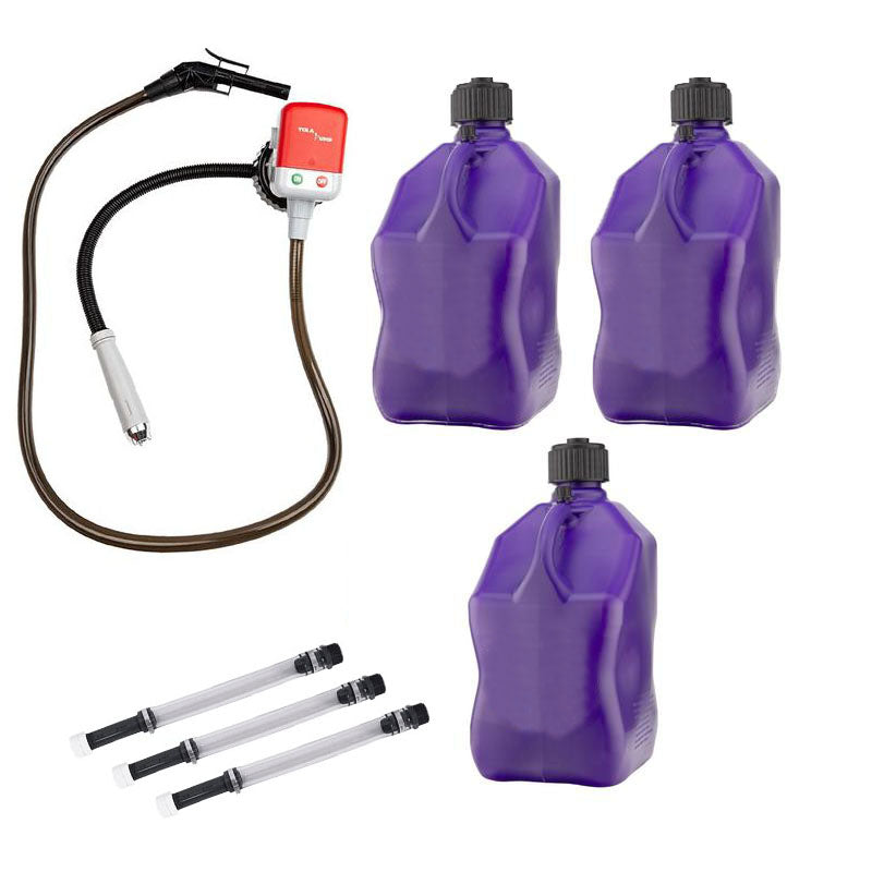 (7 Pcs Set)Fluid Transfer Pump Racing Fuels Utility Jug